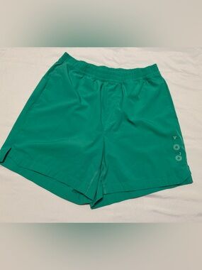 Peloton Teal Drawstring Athletic Shorts